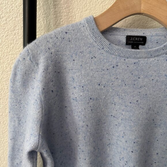 J. Crew Everyday Cashmere Crewneck Knit Sweater in Donegal Size Medium - Picture 3 of 6